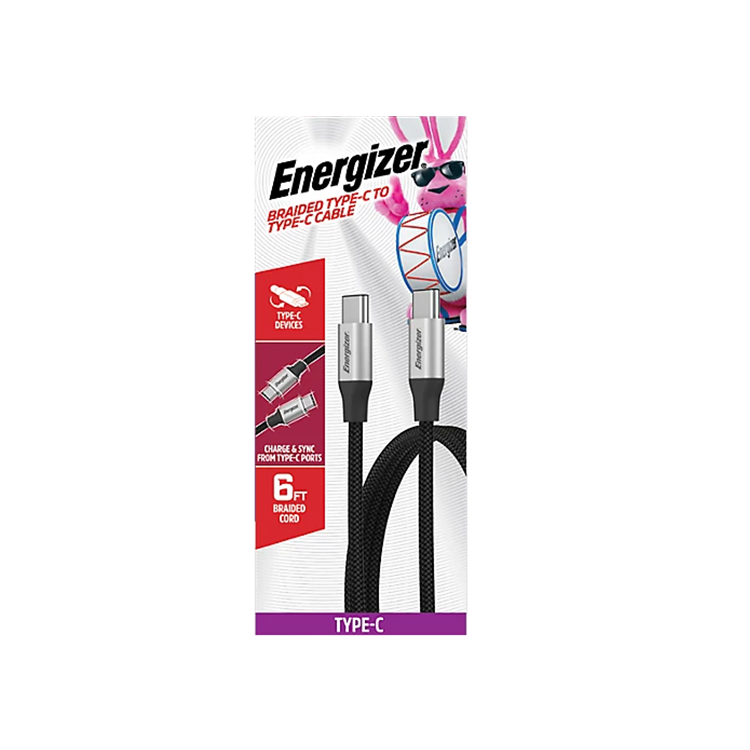 Energizer Braided USBc to USBc Cable