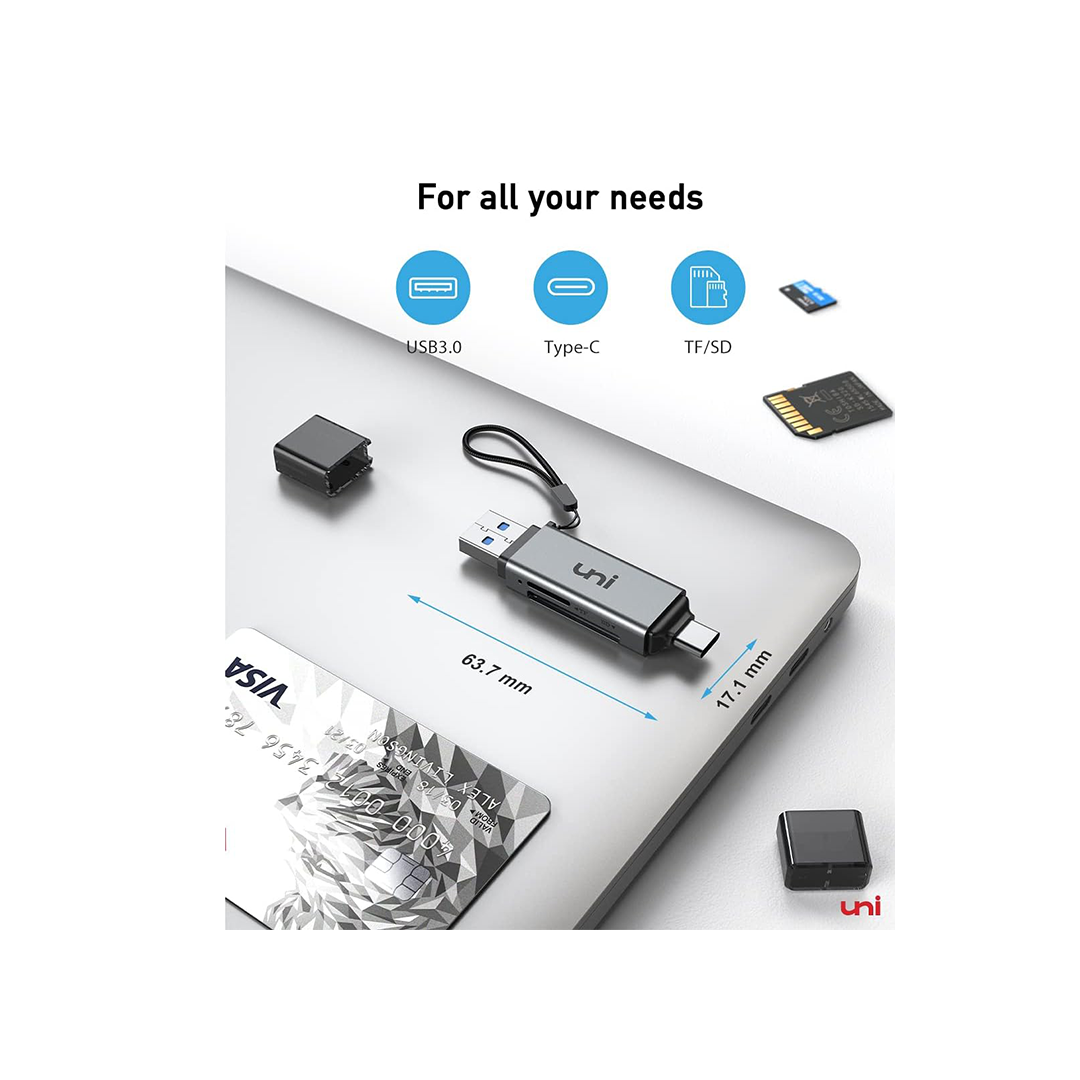 Uni USB & USBc SD Card Reader