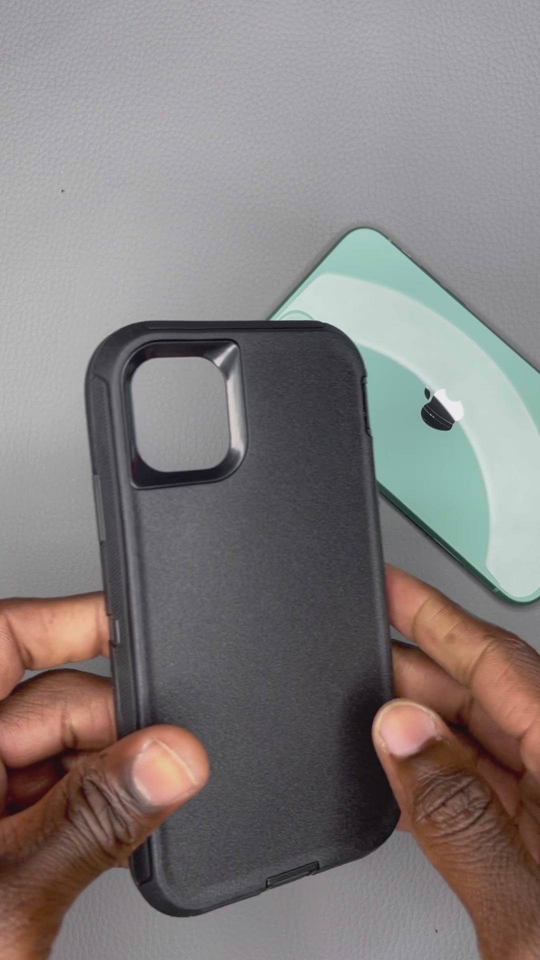 Defender Hybrid iPhone Case (Black/Black)