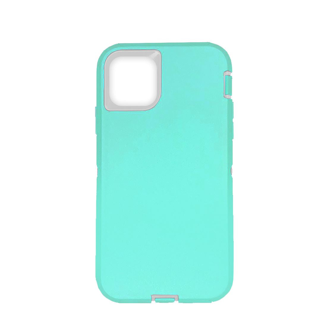 Defender Hybrid iPhone Case (Aquamarine) Mobile Phone Cases linkupbah
